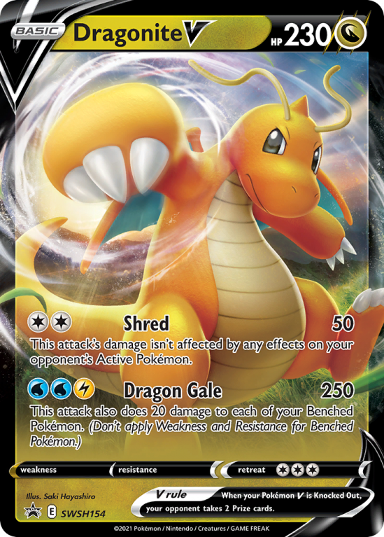 Dragonite V SWSH154/103 Sword & Shield SWSH Black Star Promos