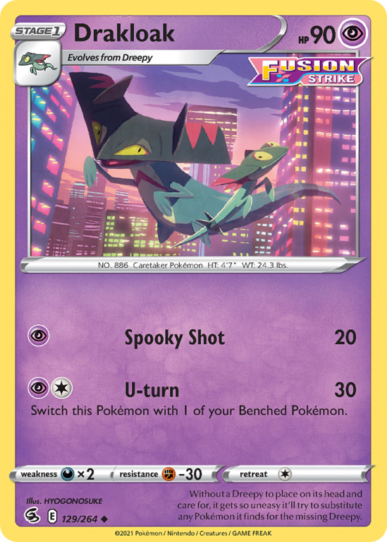 Drakloak 129/264 Sword & Shield Fusion Strike