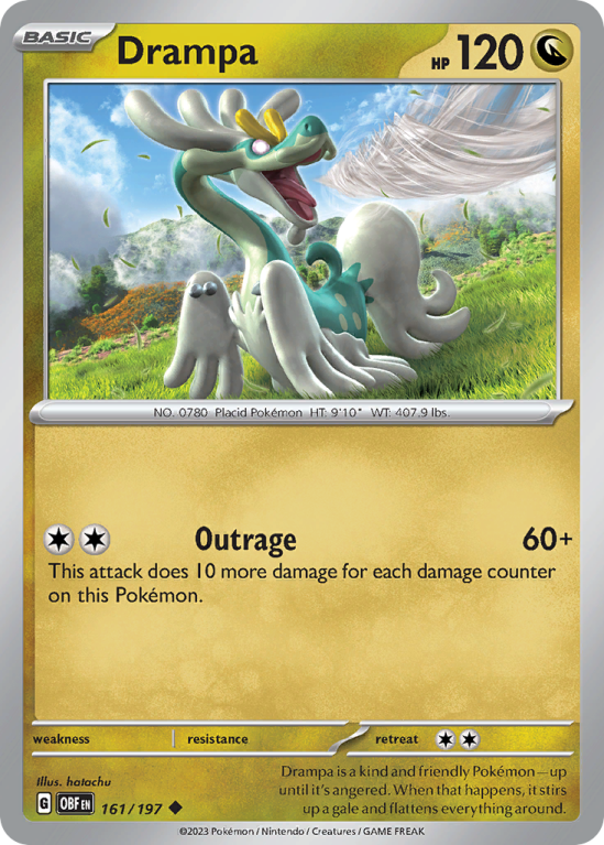 Drampa 161/197 Scarlet & Violet Obsidian Flames