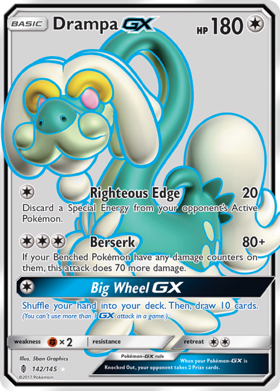 Drampa-GX 142/145 Sun & Moon Guardians Rising
