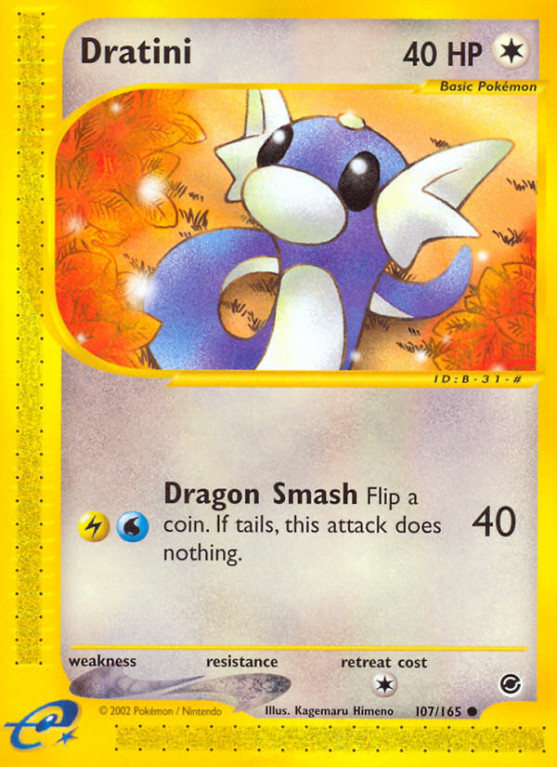 Dratini 107/165 E-Card Expedition Base Set