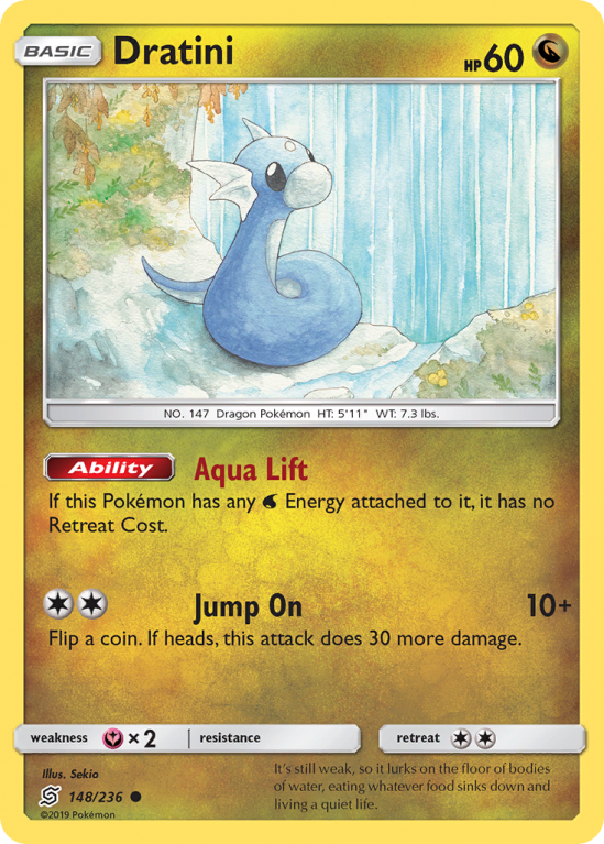 Dratini 148/236 Sun & Moon Unified Minds
