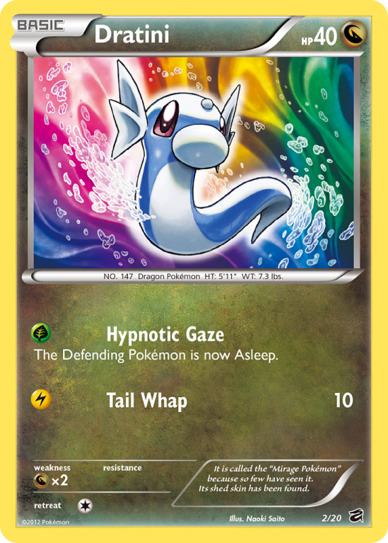Dratini 2/20 Black & White Dragon Vault
