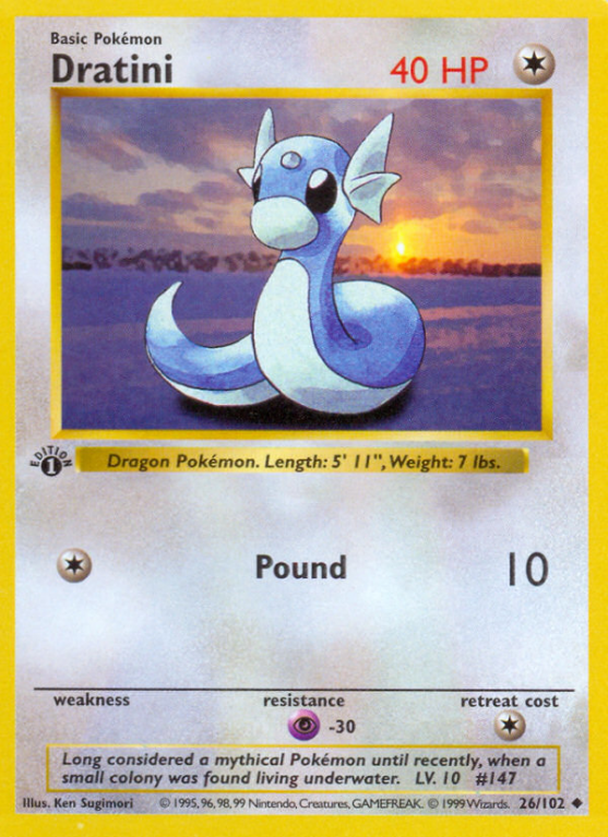 Dratini 26/102 Base Base Set