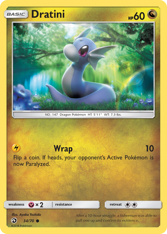 Dratini 34/70 Sun & Moon Dragon Majesty