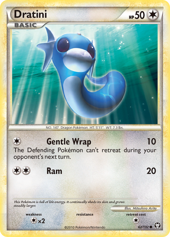 Dratini 62/102 HeartGold & SoulSilver HS—Triumphant