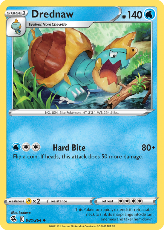 Drednaw 81/264 Sword & Shield Fusion Strike