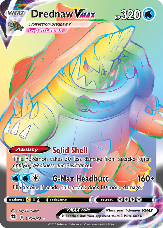 Drednaw VMAX 75/73 Sword & Shield Champion's Path
