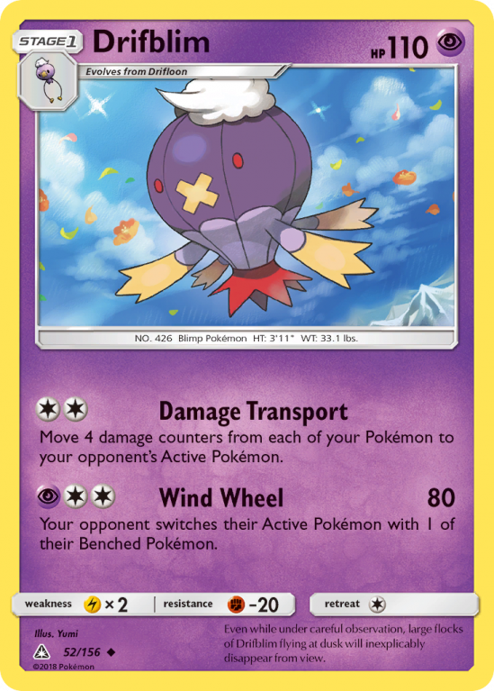 Drifblim 52/156 Sun & Moon Ultra Prism