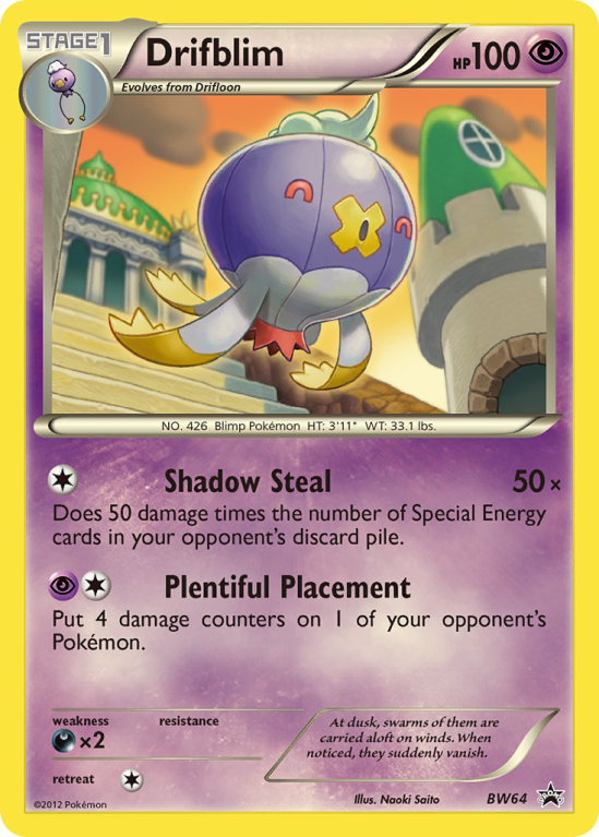Drifblim BW64/101 Black & White BW Black Star Promos