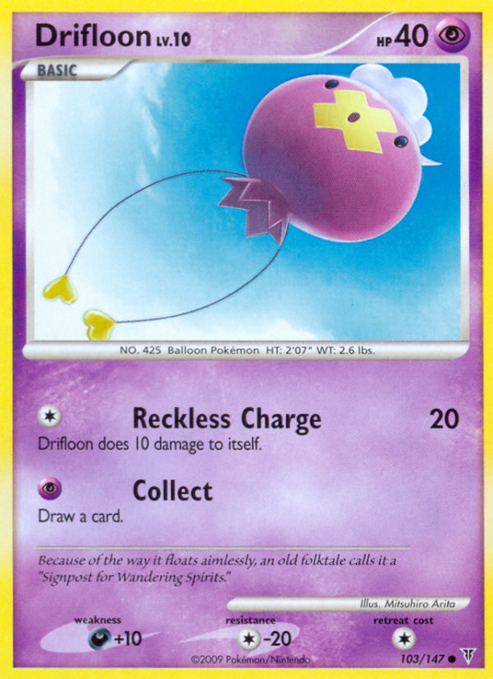Drifloon 103/147 Platinum Supreme Victors