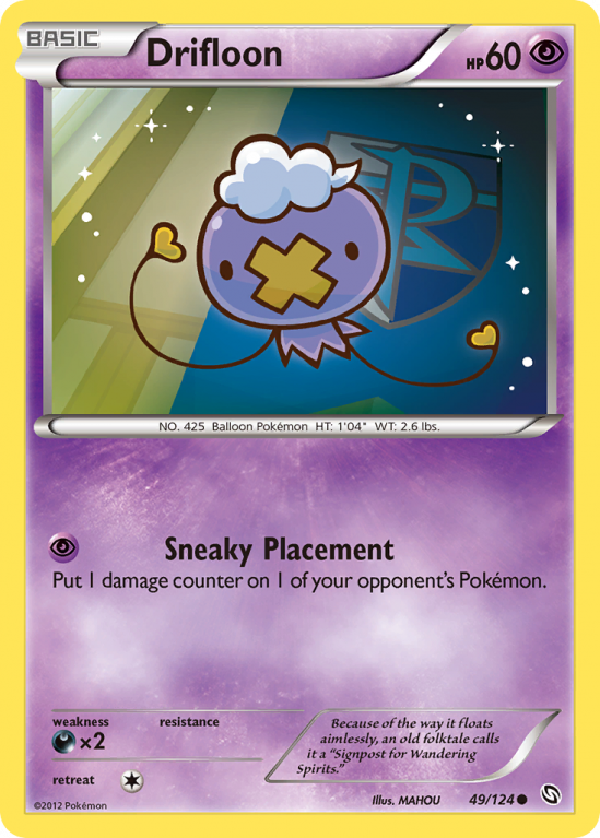 Drifloon 49/124 Black & White Dragons Exalted