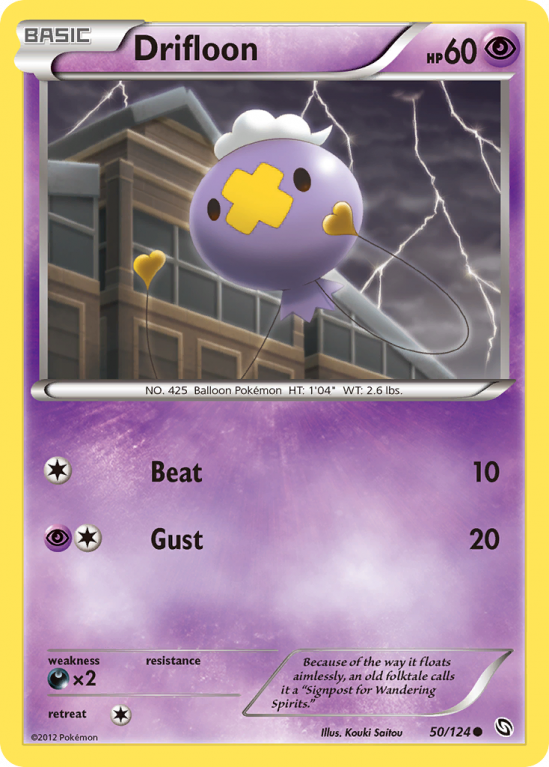 Drifloon 50/124 Black & White Dragons Exalted