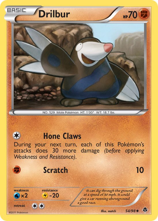 Drilbur 54/98 Black & White Emerging Powers