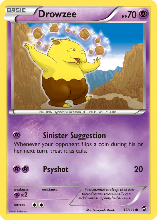 Drowzee 35/111 XY Furious Fists