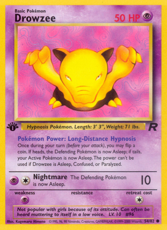 Drowzee 54/83 Base Team Rocket