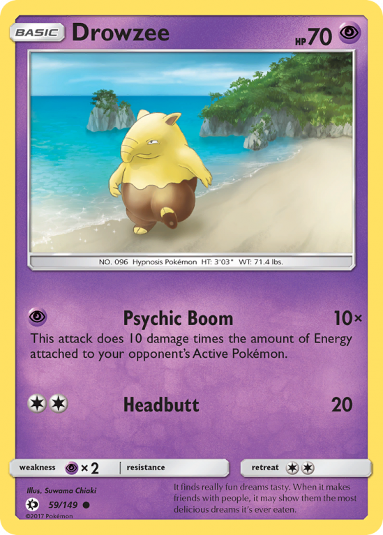Drowzee 59/149 Sun & Moon Sun & Moon