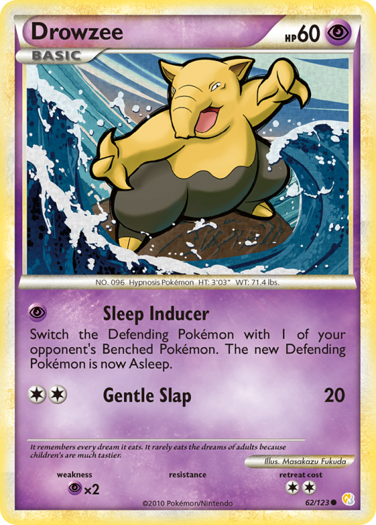Drowzee 62/123 HeartGold & SoulSilver HeartGold & SoulSilver