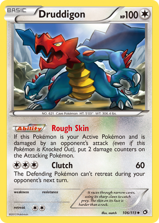 Druddigon 106/113 Black & White Legendary Treasures