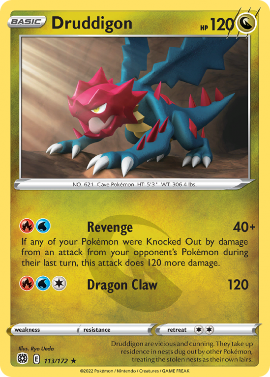 Druddigon 113/172 Sword & Shield Brilliant Stars