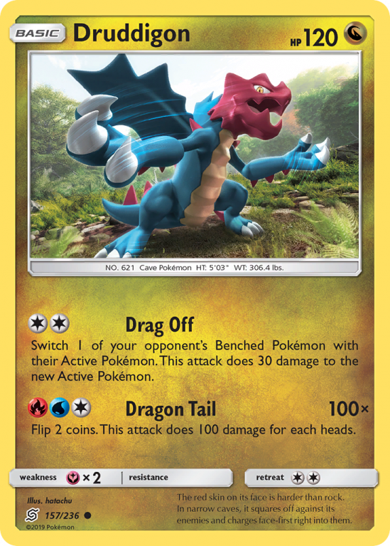 Druddigon 157/236 Sun & Moon Unified Minds