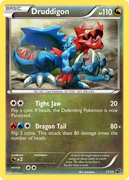 Druddigon 17/20 Black & White Dragon Vault