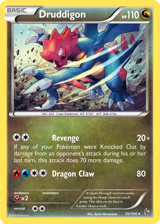 Druddigon 70/106 XY Flashfire