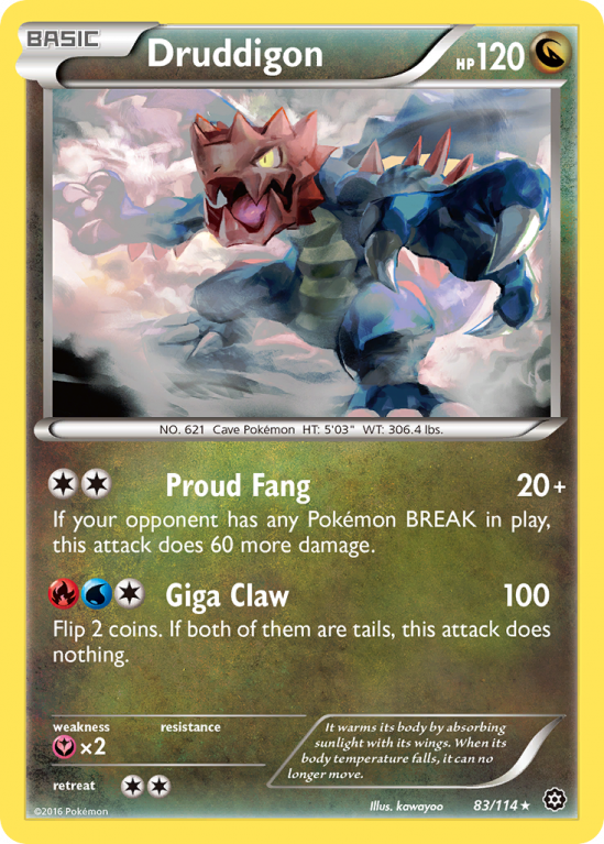 Druddigon 83/114 XY Steam Siege