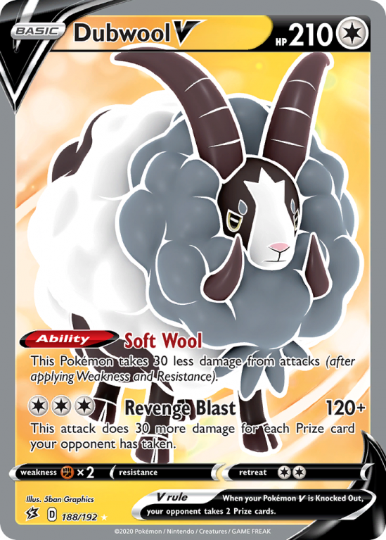 Dubwool V 188/192 Sword & Shield Rebel Clash