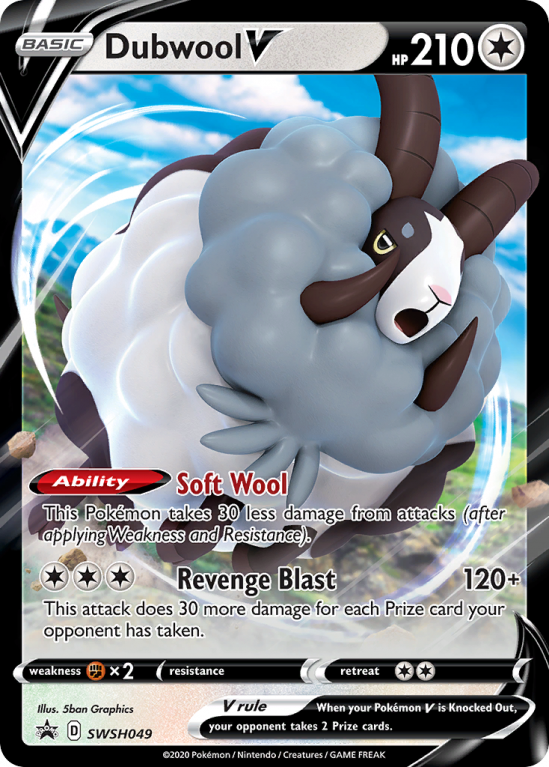 Dubwool V SWSH049/103 Sword & Shield SWSH Black Star Promos
