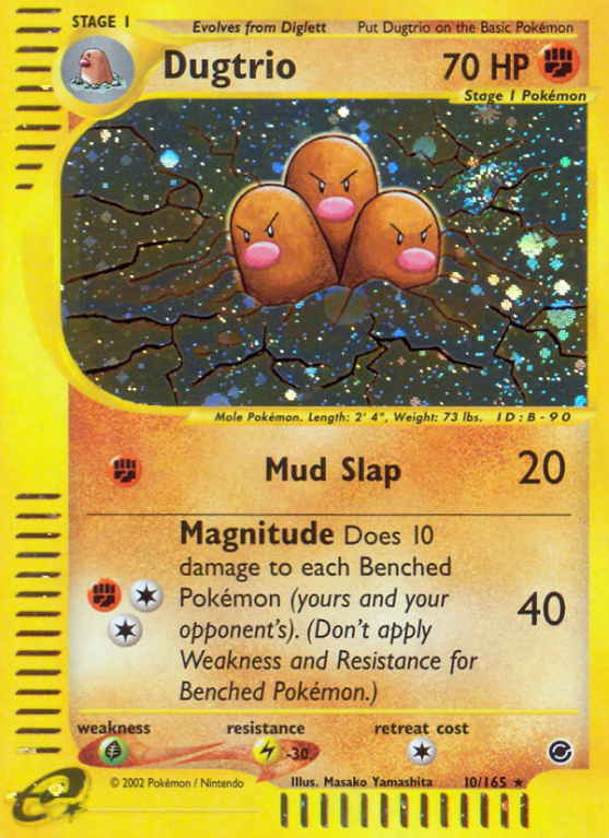Dugtrio 10/165 E-Card Expedition Base Set