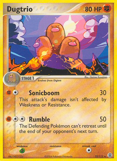 Dugtrio 22/112 EX FireRed & LeafGreen
