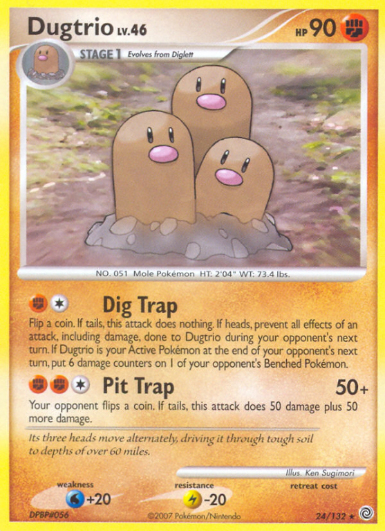 Dugtrio 24/132 Diamond & Pearl Secret Wonders