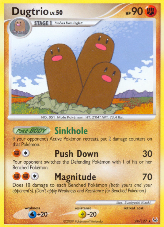 Dugtrio 24/127 Platinum Platinum