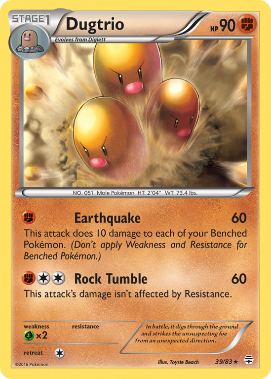 Dugtrio 39/115 XY Generations