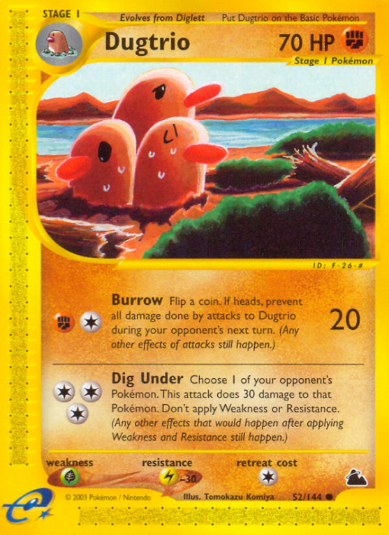 Dugtrio 52/182 E-Card Skyridge