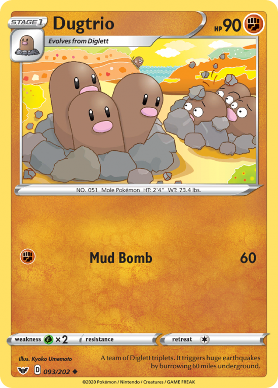 Dugtrio 93/202 Sword & Shield Sword & Shield