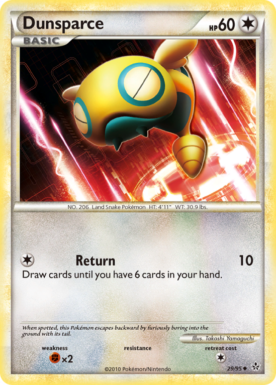 Dunsparce 29/95 HeartGold & SoulSilver HS—Unleashed