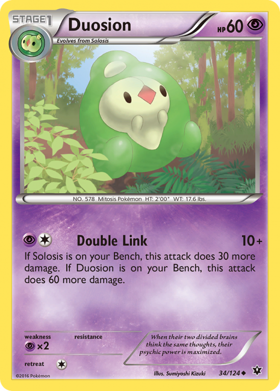 Duosion 34/124 XY Fates Collide