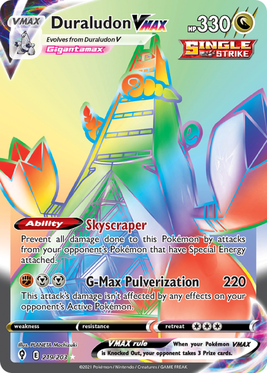 Duraludon VMAX 219/203 Sword & Shield Evolving Skies
