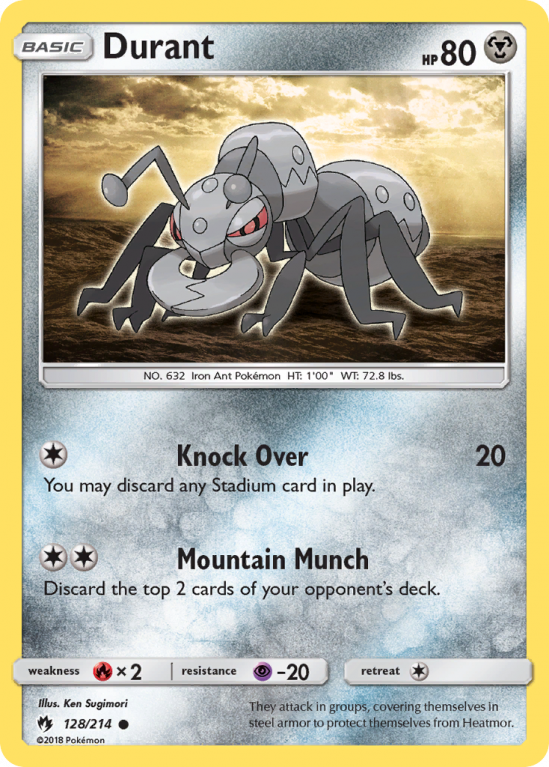 Durant 128/214 Sun & Moon Lost Thunder