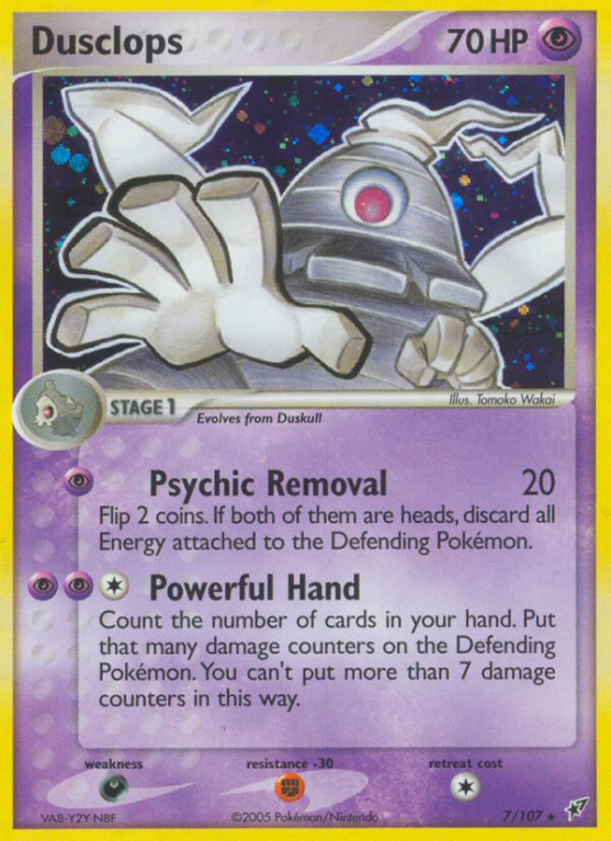 Dusclops 7/107 EX Deoxys