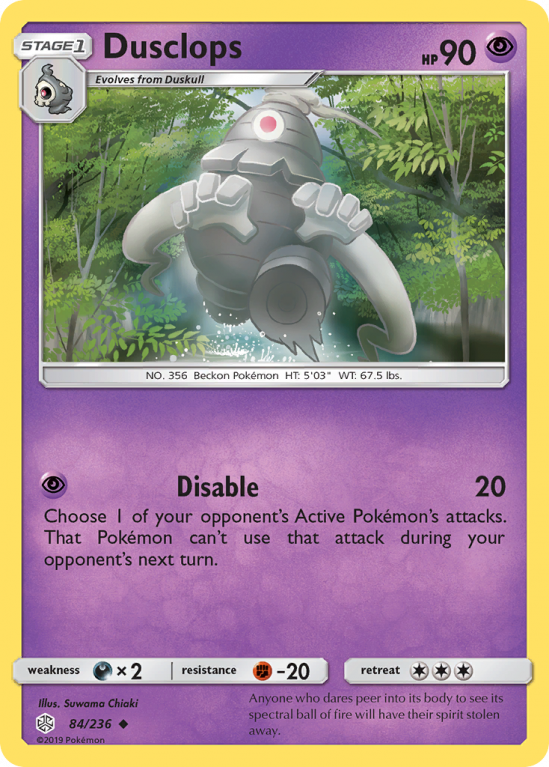 Dusclops 84/236 Sun & Moon Cosmic Eclipse