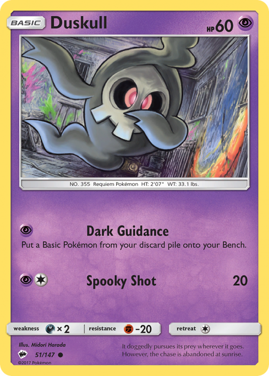 Duskull 51/147 Sun & Moon Burning Shadows