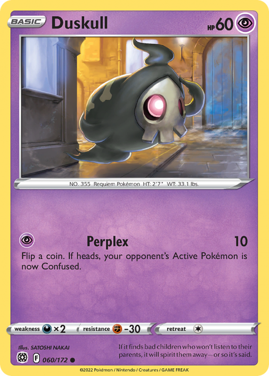 Duskull 60/172 Sword & Shield Brilliant Stars