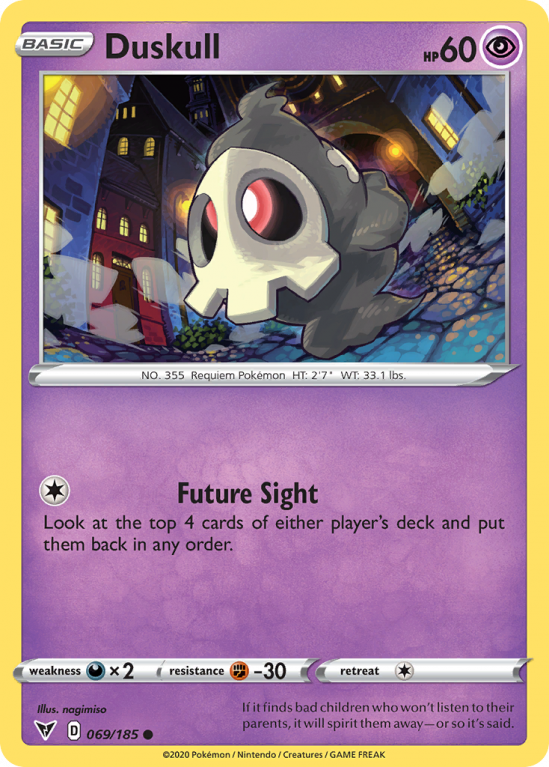 Duskull 69/185 Sword & Shield Vivid Voltage