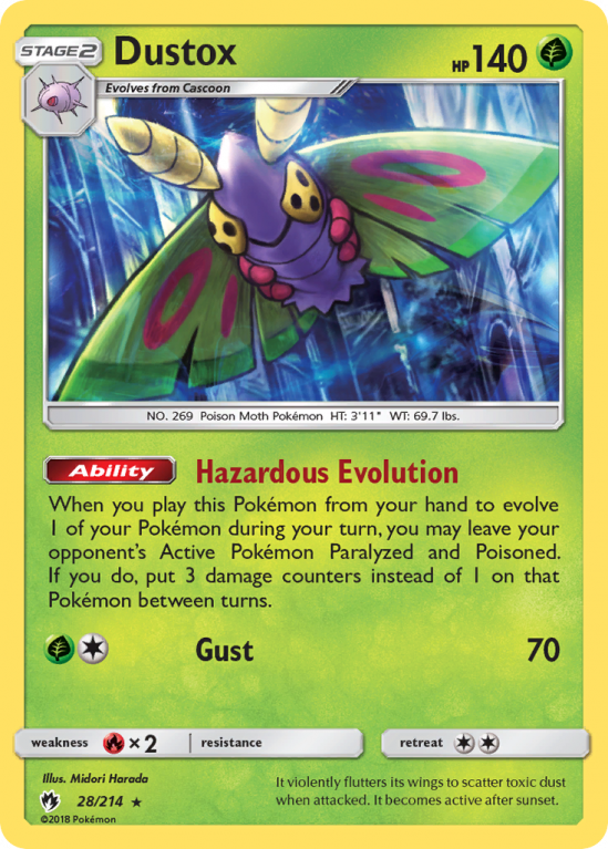 Dustox 28/214 Sun & Moon Lost Thunder