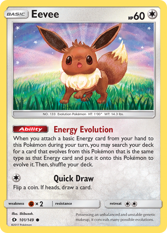 Eevee 101/149 Sun & Moon Sun & Moon