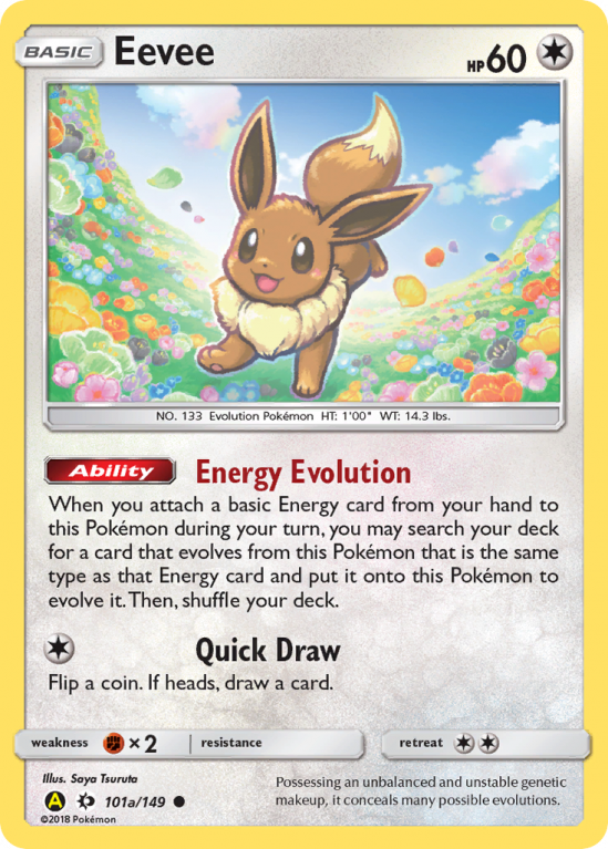 Eevee 101a/149 Sun & Moon Sun & Moon