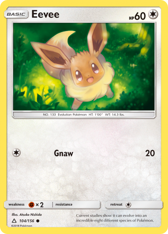 Eevee 104/156 Sun & Moon Ultra Prism